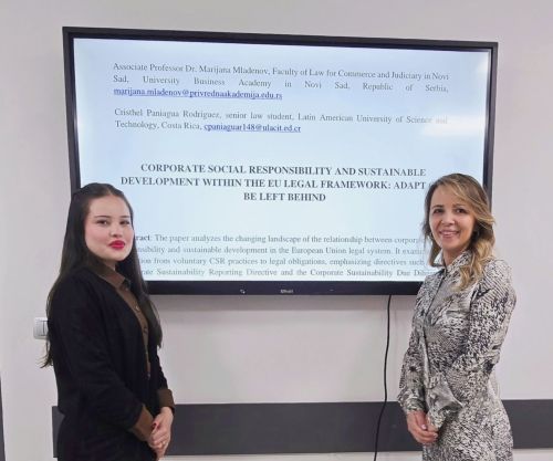 USPEŠNO REALIZOVANA MOBILNOST STUDENTKINJE SA UNIVERZITETA ULACIT IZ KOSTARIKE U OKVIRU ERAZMUS+ PROJEKTA KA171