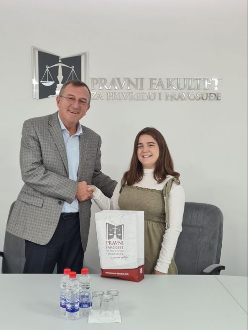 Studentkinja iz Španije u okviru programa mobilnosti na Pravnom fakultetu za privredu i pravosuđe